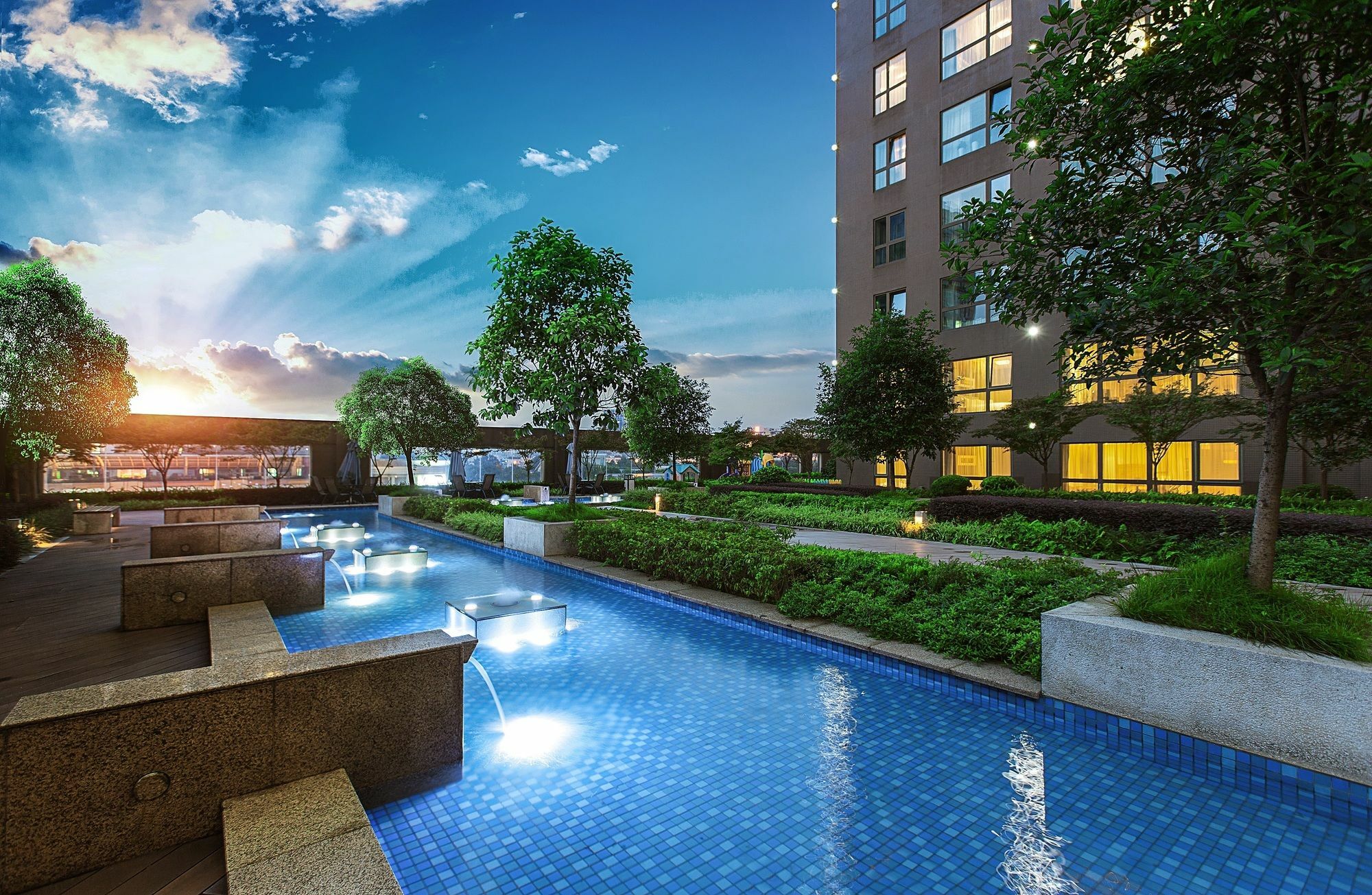Oakwood Residence Funder Çengdu Dış mekan fotoğraf